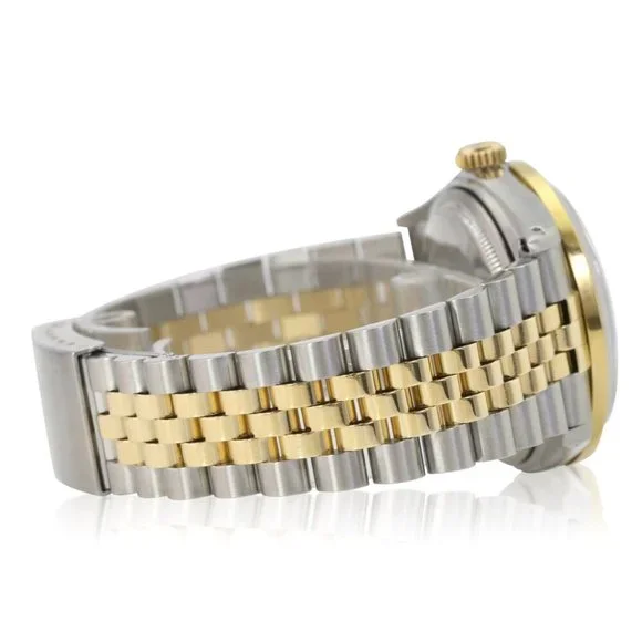 ROLEX DATEJUST CHAMPAGNE INDEX DIAL DIAMOND 18K GOLD & STEEL JUBILEE WATCH 16233 - Picture 5 of 7